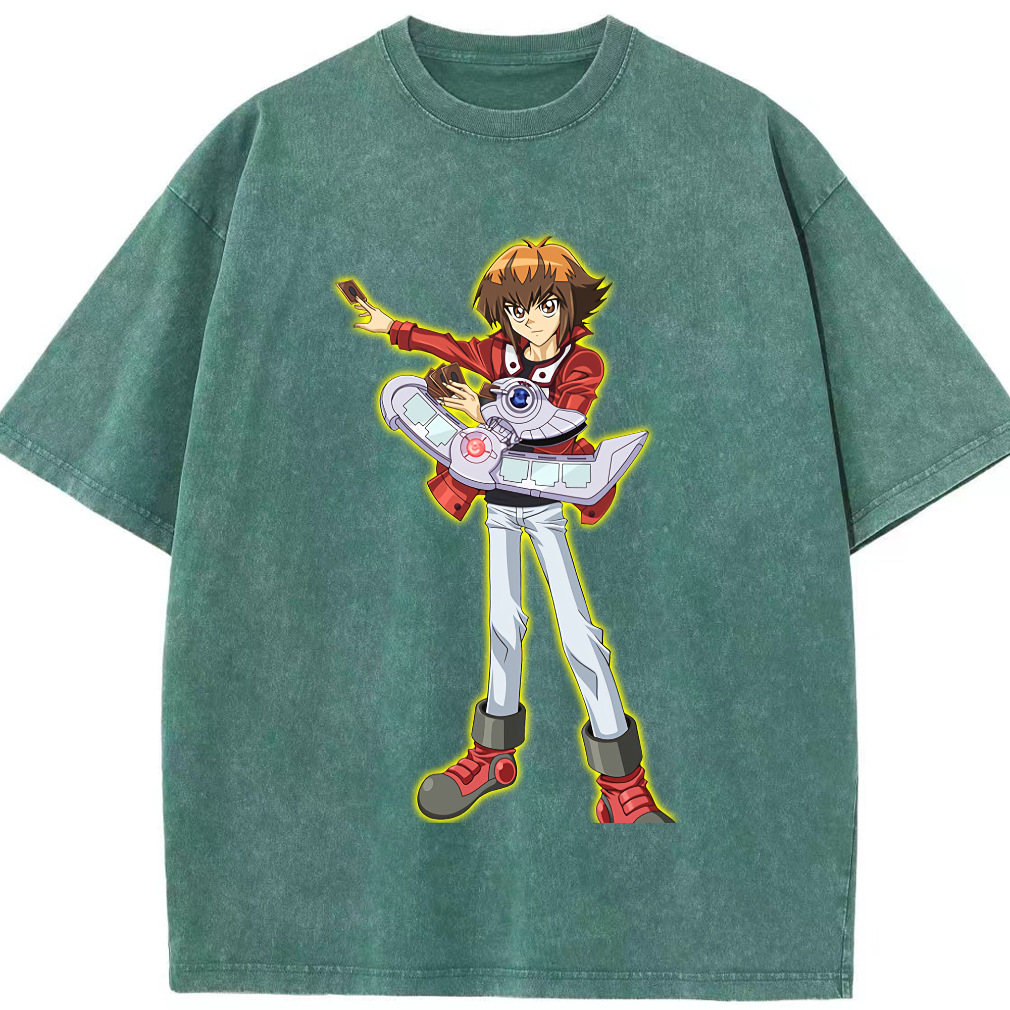 （画像用） 遊☆戯☆王 Yu-Gi-Oh! 綿100% ヴィンテージ風 半袖Tシャツ（フロントプリント）